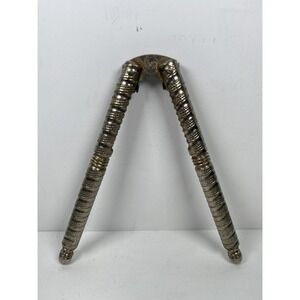 Vintage HMQ Silverplate Metal Nut Shellfish Cracker  Tool Skinny Nostalgia